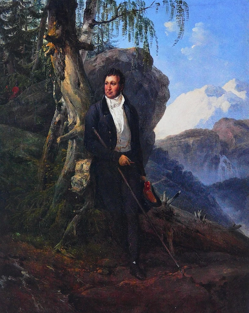 161-Ritratto di Louis-Philippe, Duc d'Orléans, in un paesaggio svizzero - Versailles 